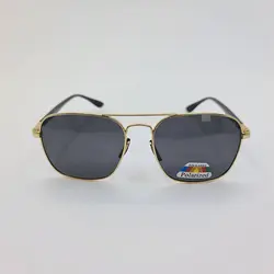 خرید عینک آفتابی پلاریزه برند ریبن با فریم طلایی و دسته مشکی مدل D21533 | فروشگاه آرکوشاپ