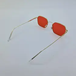 خرید عینک شب با فریم طلایی و فلزی و عدسی قرمز برند شنل مدل 22011 | فروشگاه آرکوشاپ