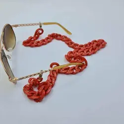 خرید بند عینک آجری رنگ پلاستیکی با حلقه درشت مدل 991566 | فروشگاه آرکوشاپ