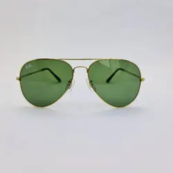 خرید عینک آفتابی خلبانی برند ریبن با فریم طلایی و لنز سبز مدل BL3026 | فروشگاه آرکوشاپ