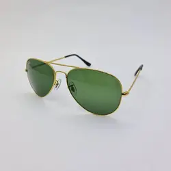 خرید عینک آفتابی خلبانی برند ریبن با فریم طلایی و لنز سبز مدل BL3026 | فروشگاه آرکوشاپ