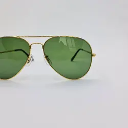 خرید عینک آفتابی خلبانی برند ریبن با فریم طلایی و لنز سبز مدل BL3026 | فروشگاه آرکوشاپ