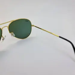 خرید عینک آفتابی خلبانی برند ریبن با فریم طلایی و لنز سبز مدل BL3026 | فروشگاه آرکوشاپ