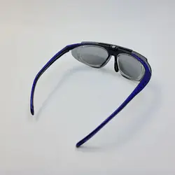 خرید عینک ورزشی با فریم آبی و عدسی دودی به همراه فریم طبی مدل 105 | فروشگاه آرکوشاپ