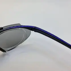 خرید عینک ورزشی با فریم آبی و عدسی دودی به همراه فریم طبی مدل 105 | فروشگاه آرکوشاپ