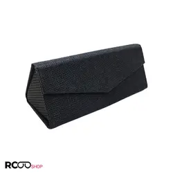 خرید کیف عینک آفتابی و طبی تاشو مثلثی با رنگ مشکی ساده مدل 991627 | فروشگاه آرکوشاپ