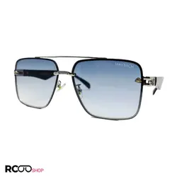 خرید عینک آفتابی میباخ فریم لس نقره ای و دسته مشکی و عدسی آبی سایه روشن مدل 22036 | فروشگاه اینترنتی آرکوشاپ | خرید عینک آفتابی مردانه و زنانه