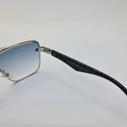 خرید عینک آفتابی میباخ فریم لس نقره ای و دسته مشکی و عدسی آبی سایه روشن مدل 22036 | فروشگاه اینترنتی آرکوشاپ | خرید عینک آفتابی مردانه و زنانه