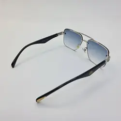 خرید عینک آفتابی میباخ فریم لس نقره ای و دسته مشکی و عدسی آبی سایه روشن مدل 22036 | فروشگاه اینترنتی آرکوشاپ | خرید عینک آفتابی مردانه و زنانه
