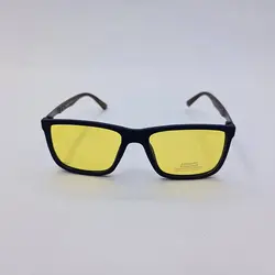 خرید عینک آفتابی پلاریزه برند پلیس با عدسی زاپاس زرد رنگ و دسته چوبی مدل P5051 | فروشگاه آرکوشاپ