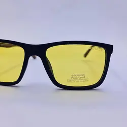 خرید عینک آفتابی پلاریزه برند پلیس با عدسی زاپاس زرد رنگ و دسته چوبی مدل P5051 | فروشگاه آرکوشاپ