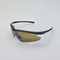 خرید عینک ورزشی با فریم مشکی شطرنجی و عدسی قهوه ای مدل 4-100 | فروشگاه آرکوشاپ