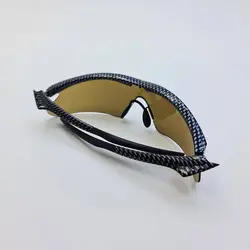 خرید عینک ورزشی با فریم مشکی شطرنجی و عدسی قهوه ای مدل 4-100 | فروشگاه آرکوشاپ