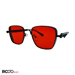 خرید عینک دید در شب با طرح پیچ و فنر، با فریم رنگ مشکی و لنز قرمز رنگ مدل 538 | فروشگاه آرکوشاپ