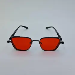 خرید عینک دید در شب با طرح پیچ و فنر، با فریم رنگ مشکی و لنز قرمز رنگ مدل 538 | فروشگاه آرکوشاپ