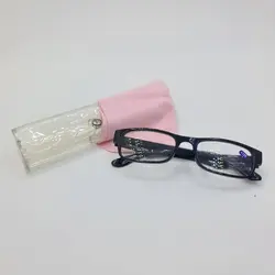 خرید عینک مطالعه نمره +1.25 با فریم مشکی و مستطیلی شکل مدل 0715-3 | فروشگاه آرکوشاپ