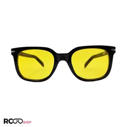 خرید عینک دید در شب با لنز زرد رنگ برند دیوید بکهام و فریم مشکی D22842 | فروشگاه آرکوشاپ