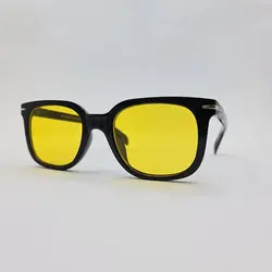 خرید عینک دید در شب با لنز زرد رنگ برند دیوید بکهام و فریم مشکی D22842 | فروشگاه آرکوشاپ