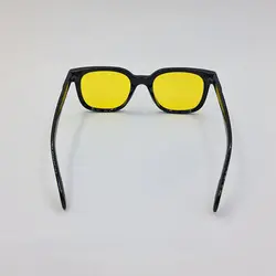 خرید عینک دید در شب با لنز زرد رنگ برند دیوید بکهام و فریم مشکی D22842 | فروشگاه آرکوشاپ