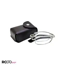 خرید عینک مطالعه تاشو با نمره چشم 2.00 به همراه کیف و دستمال مدل 1305 | فروشگاه آرکوشاپ