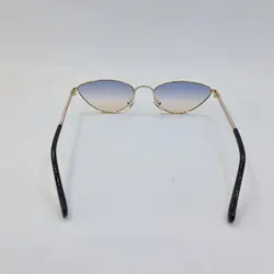 خرید عینک آفتابی شنل با فریم مثلثی و لنز دو رنگ و دسته طرح زنجیری مدل G29546 | فروشگاه آرکوشاپ