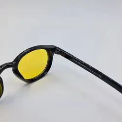 خرید عینک دید در شب گرد دیوید بکام با فریم مشکی براق و لنز زرد مدل D22839 | فروشگاه آرکوشاپ