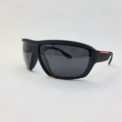 خرید عینک آفتابی ورزشی پلاریزه پرادا با فریم مشکی مات و عدسی تیره مدل 2098 | فروشگاه آرکوشاپ