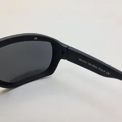 خرید عینک آفتابی ورزشی پلاریزه پرادا با فریم مشکی مات و عدسی تیره مدل 2098 | فروشگاه آرکوشاپ