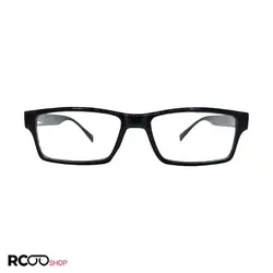 خرید عینک مطالعه با نمره +2.00 با فریم مشکی و دسته فنری مدل F28 | فروشگاه آرکوشاپ