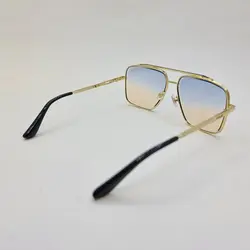 خرید عینک شب با لنز دو رنگ آبی و قهوه ای و فریم طلایی برند میباخ مدل O2001 | فروشگاه آرکوشاپ