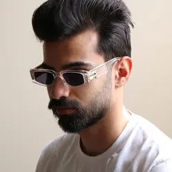 خرید عینک دید در شب با دسته تراز دار، فریم و عدسی بی رنگ و شفاف مدل 21090 | فروشگاه آرکوشاپ