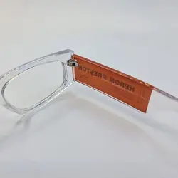 خرید عینک دید در شب با دسته تراز دار، فریم و عدسی بی رنگ و شفاف مدل 21090 | فروشگاه آرکوشاپ