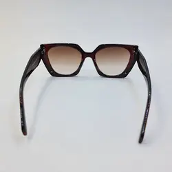 خرید عینک آفتابی پرادا با فریم قهوه ای و نوک مدادی و لنز سایه روشن مدل 2194 | فروشگاه اینترنتی آرکوشاپ | خرید عینک آفتابی مردانه و زنانه