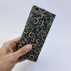 خرید قاب عینک کتابی با رنگ مشکی و خردلی و مثلثی شکل مدل 991827 | فروشگاه آرکوشاپ