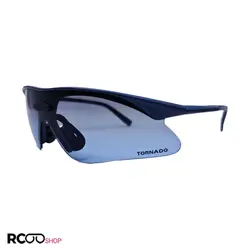 خرید عینک آفتابی ورزشی نیم فریم با فریم و عدسی آبی رنگ برند ترنادو مدل TP409138 | فروشگاه آرکوشاپ