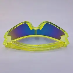 خرید عینک اسکی سایز بزرگ با عدس آینه ای و فریم زرد فسفری مدل Ald011 | فروشگاه آرکوشاپ