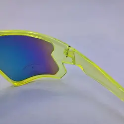 خرید عینک اسکی سایز بزرگ با عدس آینه ای و فریم زرد فسفری مدل Ald011 | فروشگاه آرکوشاپ