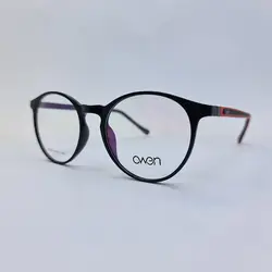 خرید فریم عینک 3 کاوره گرد با فریم مشکی رنگ با دسته فنری مدل 1654 | فروشگاه آرکوشاپ