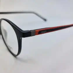 خرید فریم عینک 3 کاوره گرد با فریم مشکی رنگ با دسته فنری مدل 1654 | فروشگاه آرکوشاپ