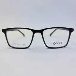 خرید فریم عینک 3 کاوره مستطیلی با فریم مشکی رنگ با دسته فنری مدل 1647 | فروشگاه آرکوشاپ