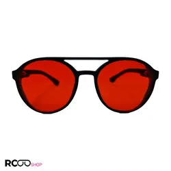 خرید عینک آفتابی امپریو آرمانی با عدسی قرمز و فریم مشکی رنگ بغل دار مدل 1807 | فروشگاه آرکوشاپ