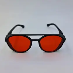 خرید عینک آفتابی امپریو آرمانی با عدسی قرمز و فریم مشکی رنگ بغل دار مدل 1807 | فروشگاه آرکوشاپ