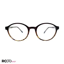 خرید عینک طبی کائوچو با فریم گرد و رنگ قهوه ای و دسته فنری مدل 2980 | فروشگاه آرکوشاپ