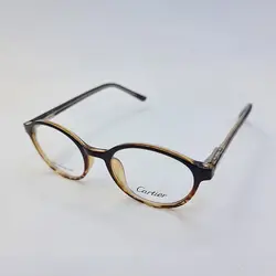 خرید عینک طبی کائوچو با فریم گرد و رنگ قهوه ای و دسته فنری مدل 2980 | فروشگاه آرکوشاپ