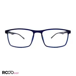 خرید عینک طبی مستطیلی شکل آبی رنگ با فریم TR90 و دسته فنری مدل 9831 | فروشگاه آرکوشاپ