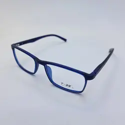خرید عینک طبی مستطیلی شکل آبی رنگ با فریم TR90 و دسته فنری مدل 9831 | فروشگاه آرکوشاپ