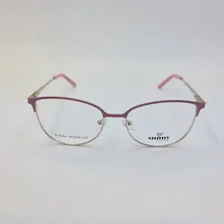 خرید عینک طبی گرد طلایی و صورتی رنگ با دسته فنری و فریم فلزی مدل 5004 | فروشگاه آرکوشاپ