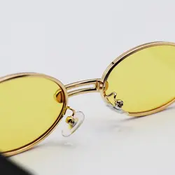 خرید عینک شب جنتل مانستر با فریم طلایی، بیضی شکل و دسته مشکی و لنز زرد مدل B2069 | فروشگاه آرکوشاپ