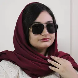 خرید عینک شب میباخ با لنز زرد، فریم مشکی، مربعی و دسته طلایی و طرح دار مدل 2A401 | فروشگاه آرکوشاپ