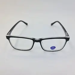 خرید عینک بلوکات با فریم مشکی و حاشیه شفاف، کائوچو و مستطیلی شکل مدل ABC3139 | فروشگاه آرکوشاپ